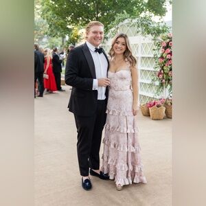 V. Chapman Blush Floral Dress